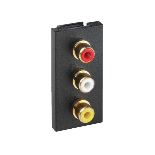 E/Fix 3xGold Video/Audio Skt 25×50 BL