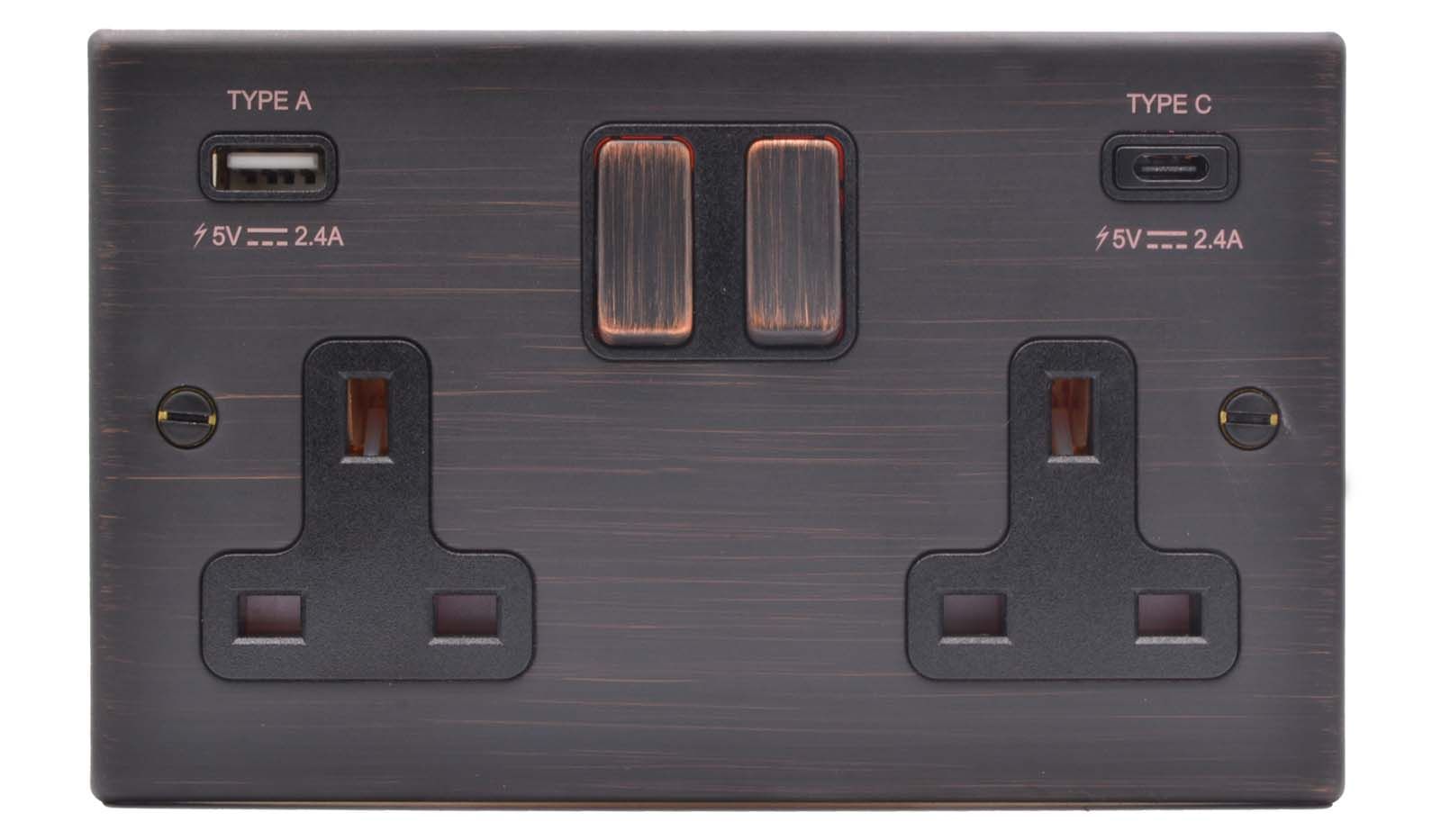 Hart EB DP SS2+USB+USB C EB/BL