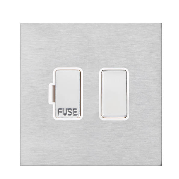 Sheer G2 SS 1g 13A DP Fused Spur SS/WH
