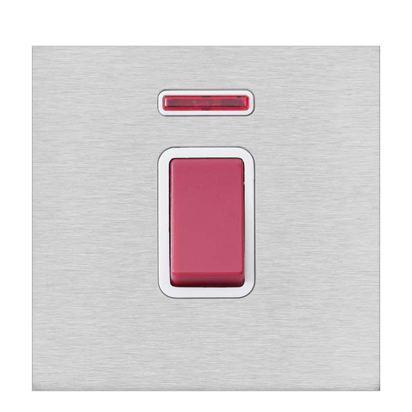 Sheer G2 SS 1g 45A Dbl Pole+N Red Rkr/WH