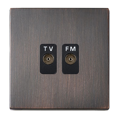 H-CFX EB Isolat TV/FM Diplex 1in/2out BL