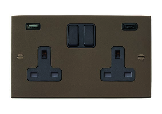 Hart Rich Brz DP SS2+USB+USB C BL/BL