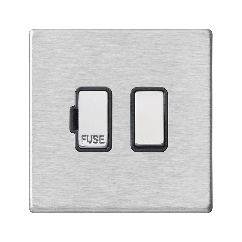 Hart G2 SS 1g 13A DP Fused Spur SS/BL