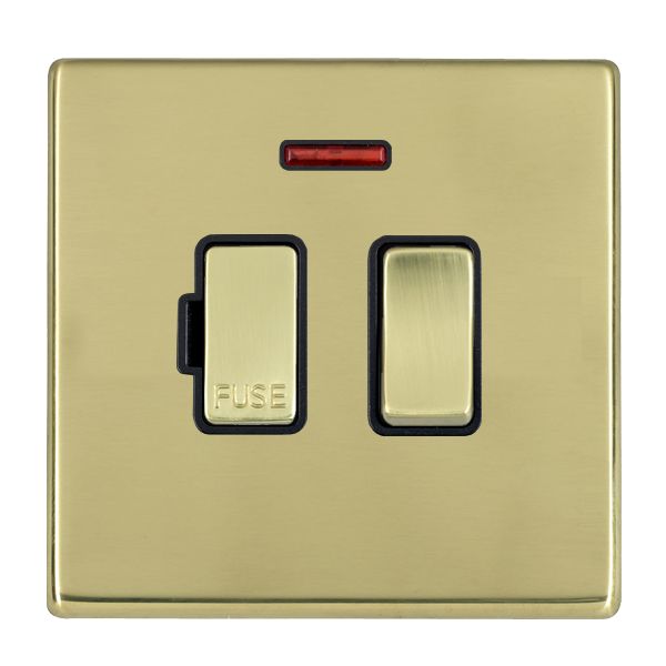 Hart G2 PB 13A DP Fused Spur+N PB/BL