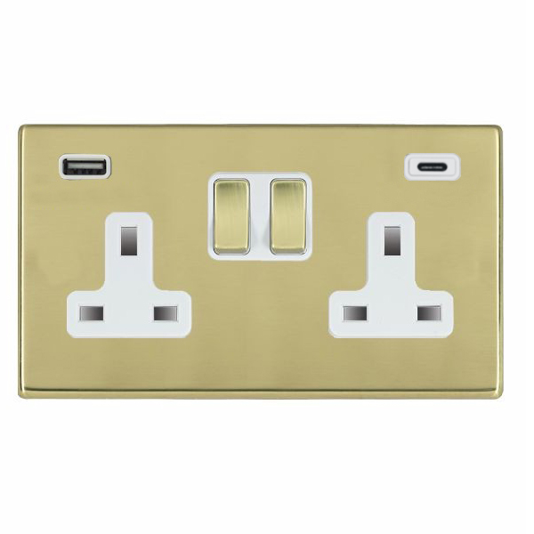 Hart G2 PB DP SS2+USB+USB C PB/WH