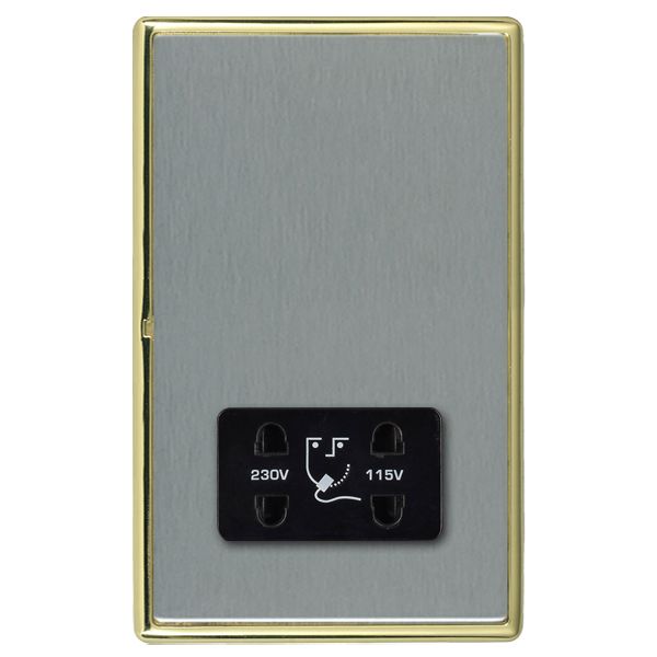 L-Ron CFX PB/SS Shaver Dual Volt Skt BL