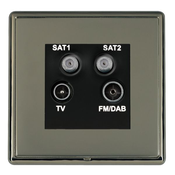 L-Ron CFX BK/BK No-Isolat TV+FM+2XSAT BL