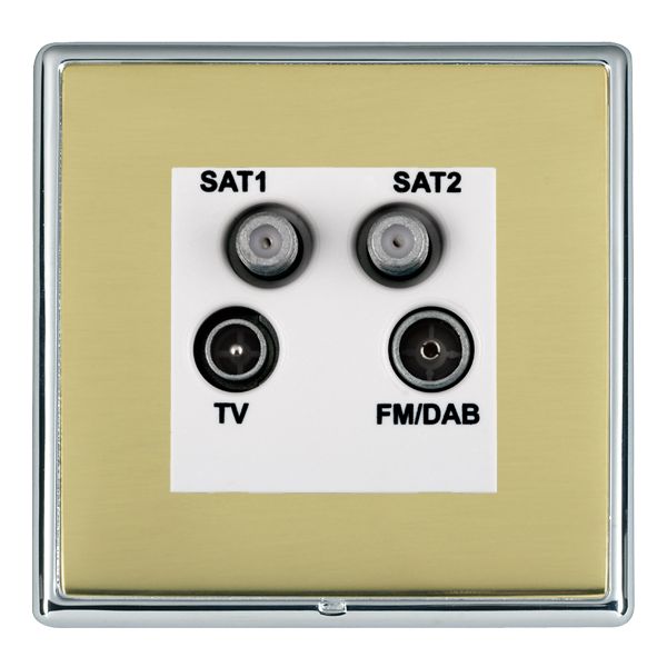 L-Ron CFX BC/PB No-Isolat TV+FM+2XSAT WH