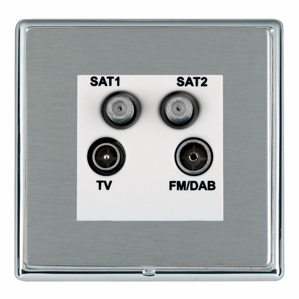 L-Ron CFX BC/SS No-Isolat TV+FM+2XSAT WH