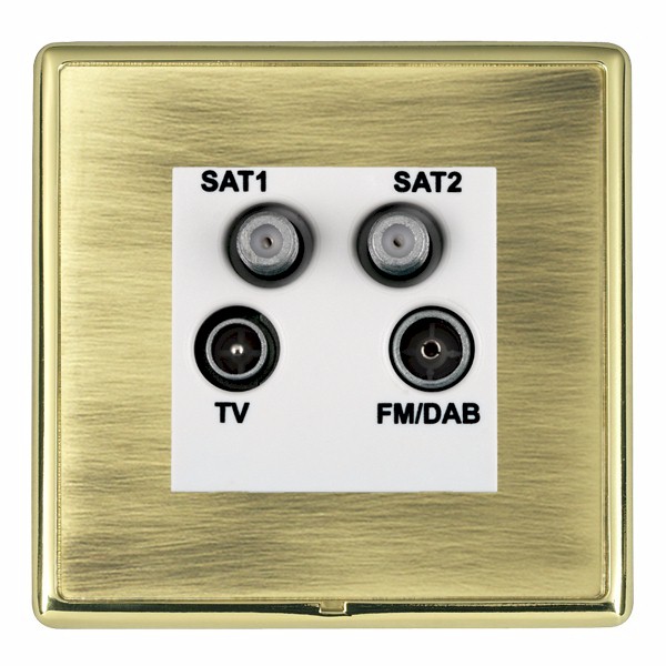 L-Ron CFX PB/AB No-Isolat TV+FM+2XSAT WH