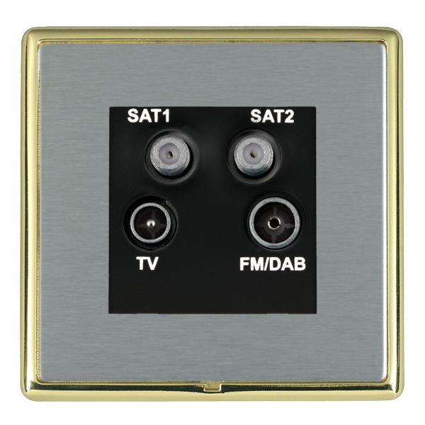 L-Ron CFX PB/SS No-Isolat TV+FM+2XSAT BL