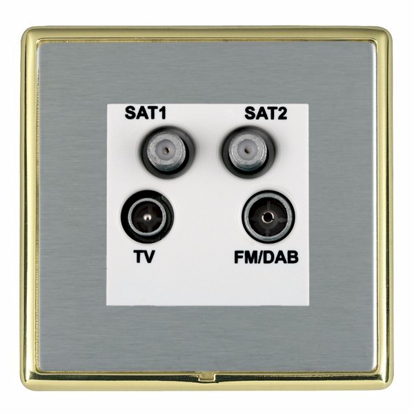 L-Ron CFX SB/SS No-Isolat TV+FM+2XSAT WH