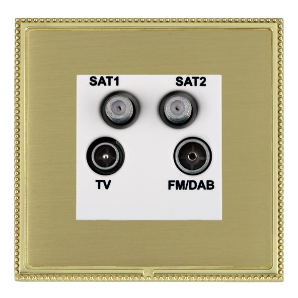 L-Per CFX PB/SB No-Isolat TV+FM+2XSAT WH