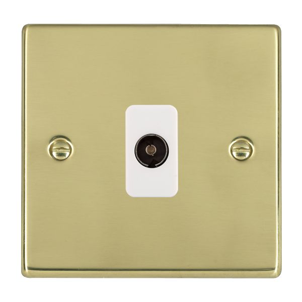 Hart PB 1g Isolated TV 1in/1out WH