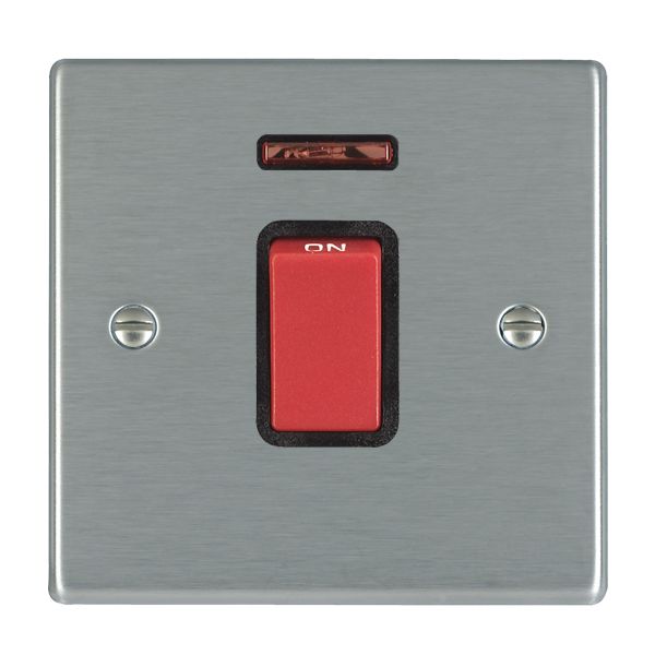 Hart SS 1g 45A Double Pole+N Red Rkr/BL