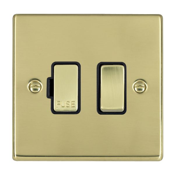 Hart PB 1g 13A DP Fused Spur PB/BL
