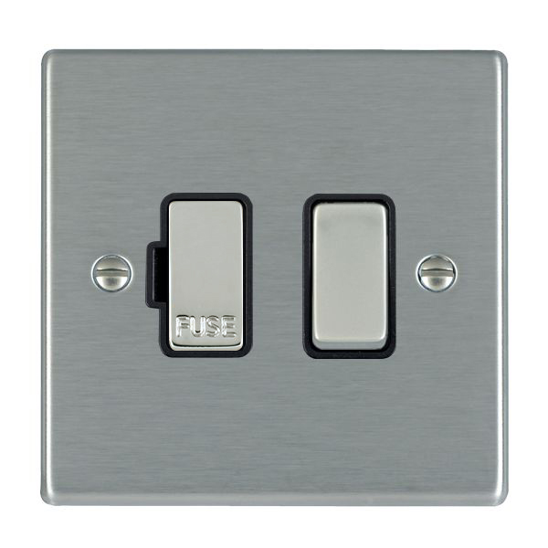 Hart SS 1g 13A DP Fused Spur SS/BL