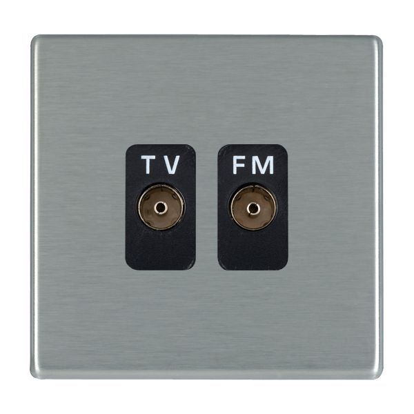 H-CFX SS Isolat TV/FM Diplex 1in/2out BL