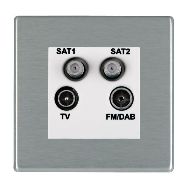 Hart CFX SS Non-Isolated TV+FM+2XSAT WH