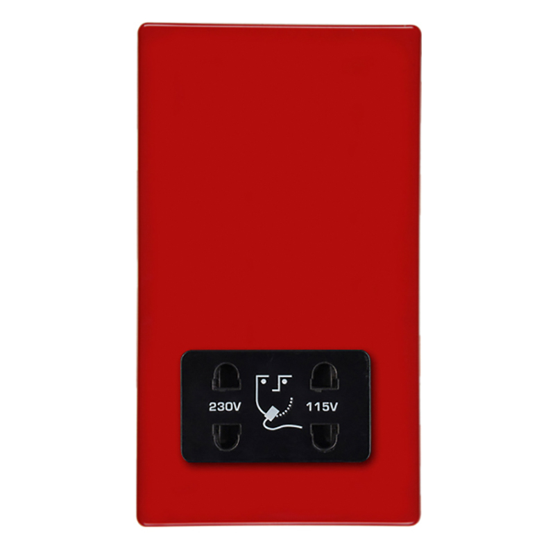HCFX Col Red Shaver Dual Volt Socket BL