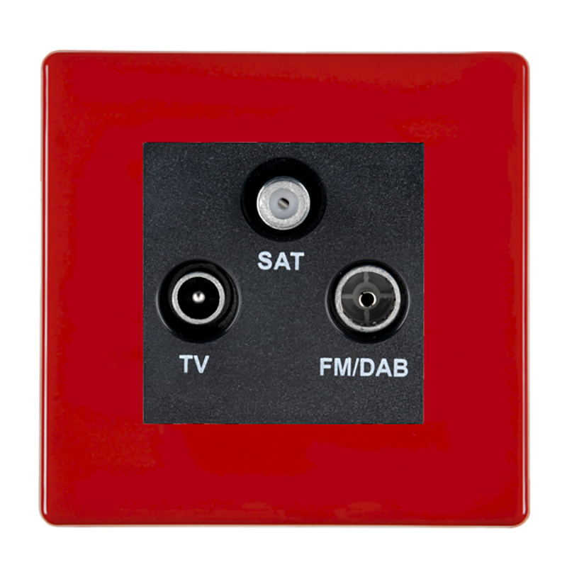 HCFX Col Red Non-Isolat DAB TV+FM+SAT BL