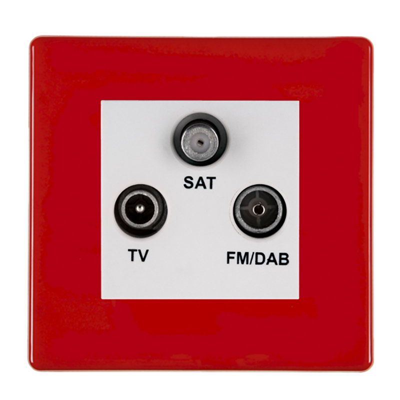 HCFX Col Red Non-Isolat DAB TV+FM+SAT WH