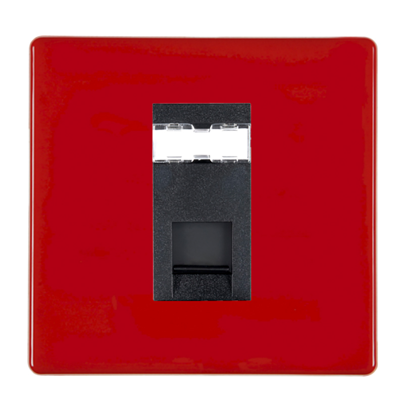 HCFX Col Red 1g RJ12 Unshielded BL
