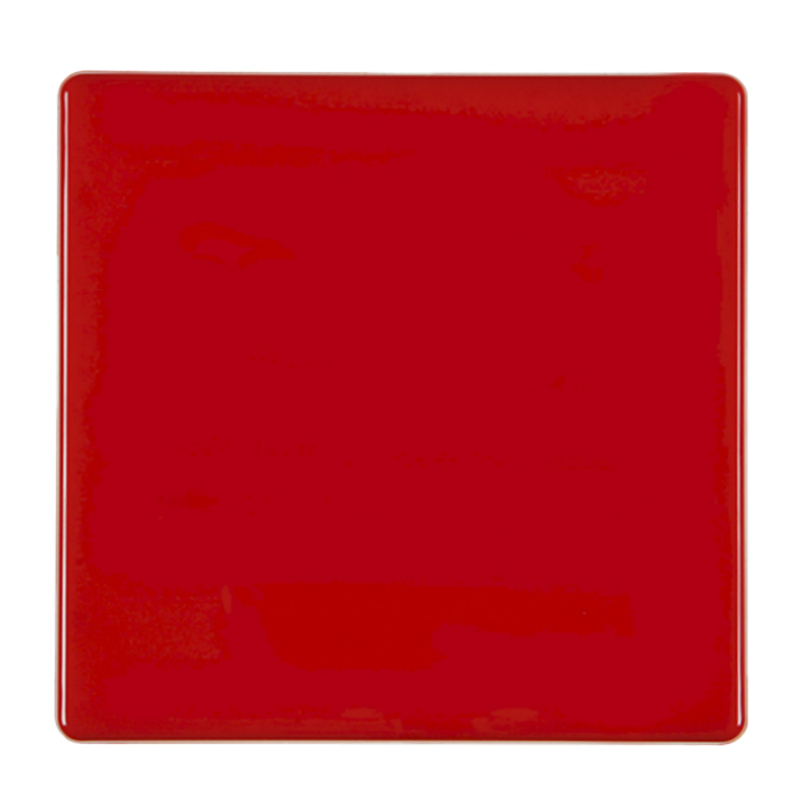HCFX Col Red Single Blank Plate
