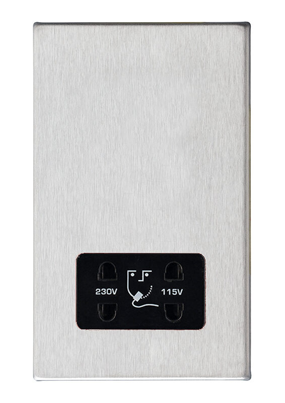 Hart G2 SS Shaver Dual Volt Socket BL