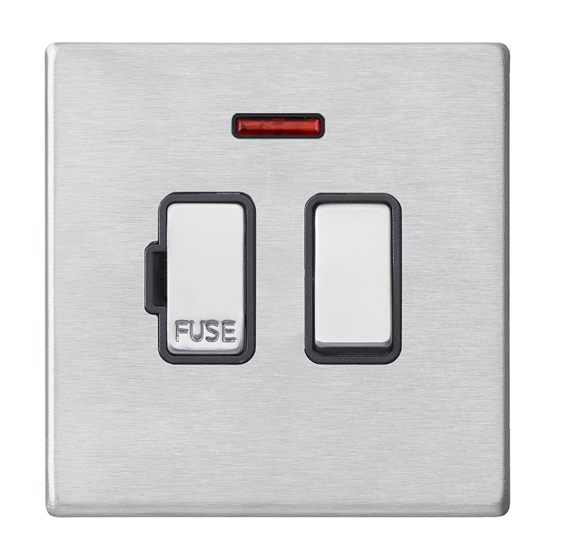 Hart G2 SS 13A DP Fused Spur+N SS/BL