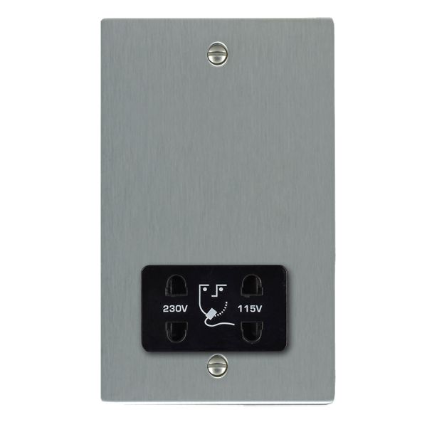 Sher SS Shaver Dual Volt Socket BL