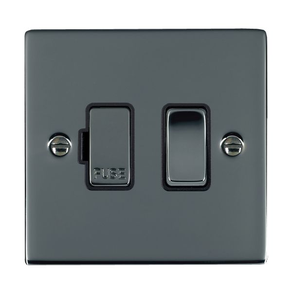 Sher BK 1g 13A DP Fused Spur BK/BL