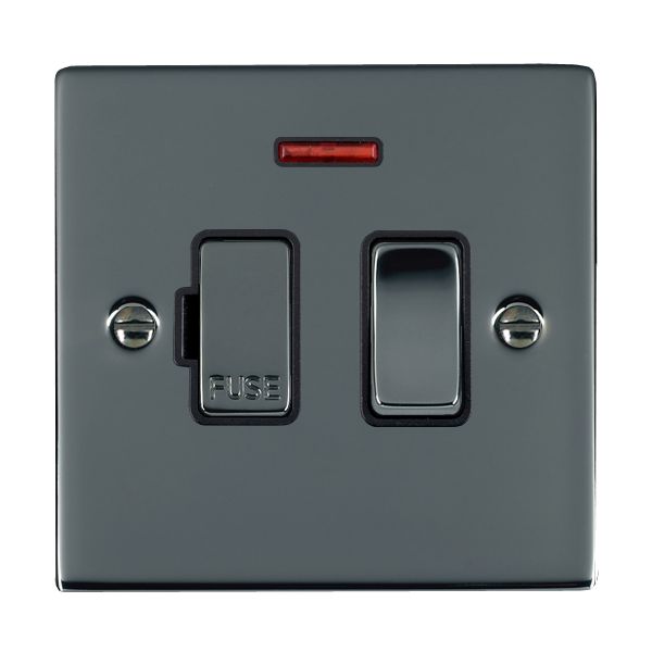 Sher BK 13A DP Fused Spur+N BK/BL