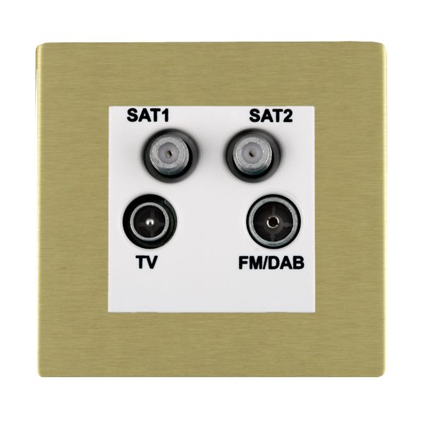 Sher CFX SB Non-Isolated TV+FM+2XSAT WH