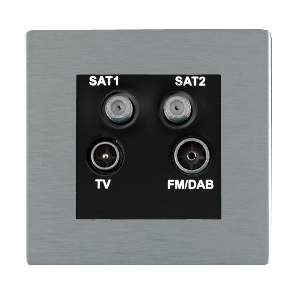 Sher CFX SS Non-Isolated TV+FM+2XSAT BL