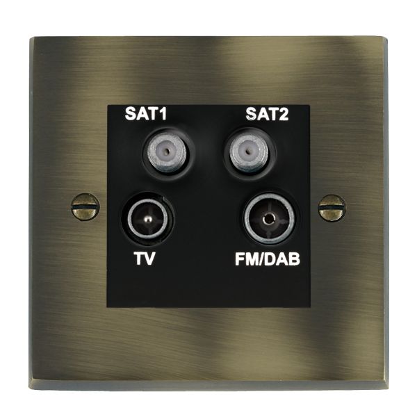 Cher V AB Non-Isolated TV+FM+2XSAT BL