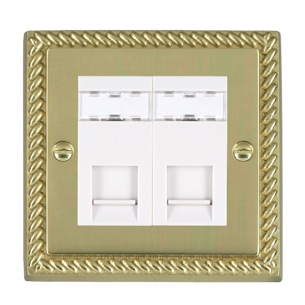 Cher G PB 2g RJ45 CAT5E Unshielded WH