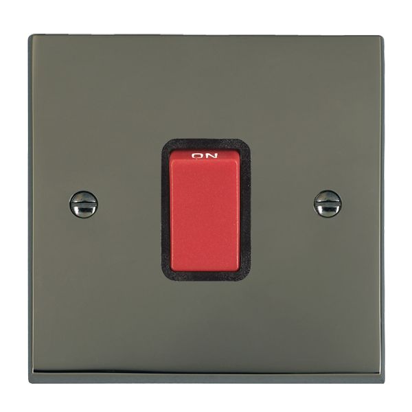 Cher V BK 1g 45A Double Pole Red Rkr/BL