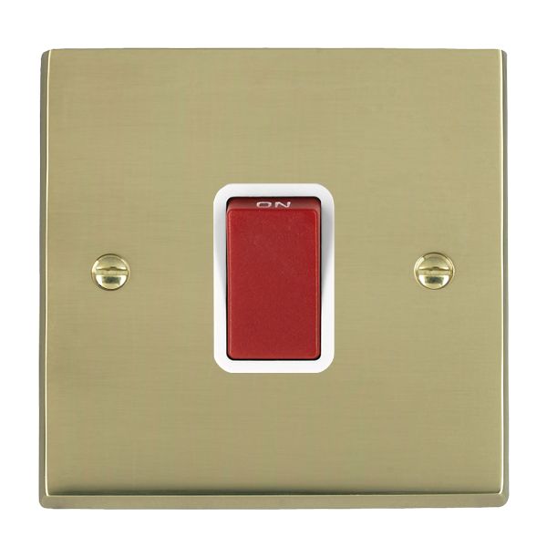 Cher V PB 1g 45A Double Pole Red Rkr/WH