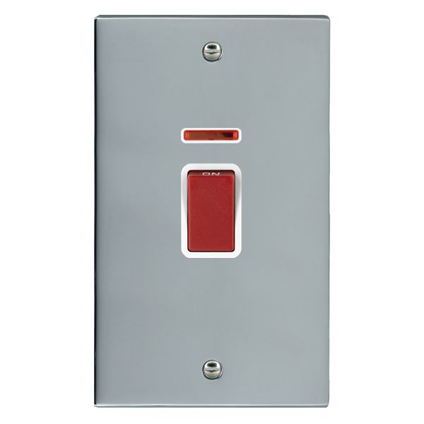 Cher V BC 45A DP+N VERTICAL Red Rkr/WH
