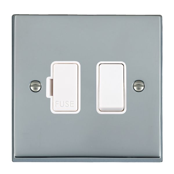 Cher V BC 1g 13A DP Fused Spur WH/WH