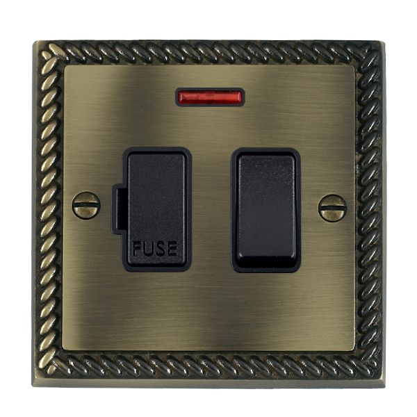 Cher G AB 13A DP Fused Spur+N BL/BL