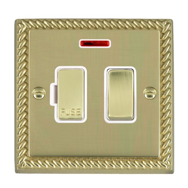 Cher G PB 13A DP Fused Spur+N PB/WH