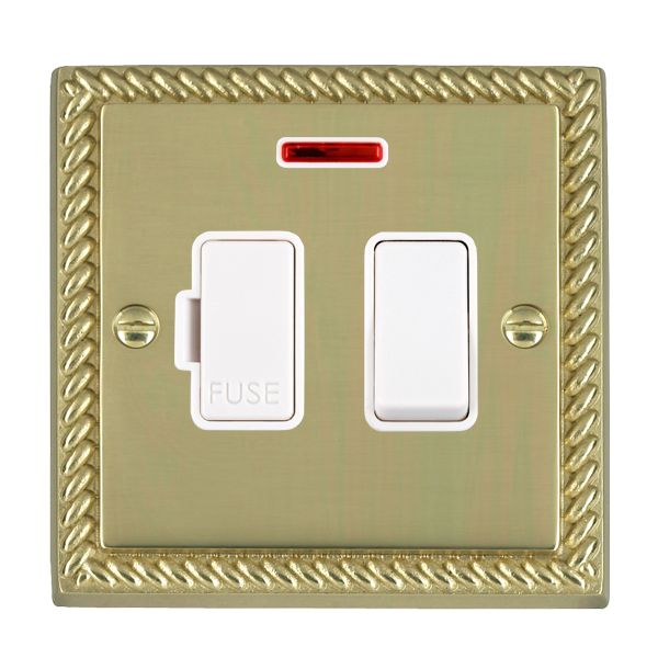 Cher G PB 13A DP Fused Spur+N WH/WH
