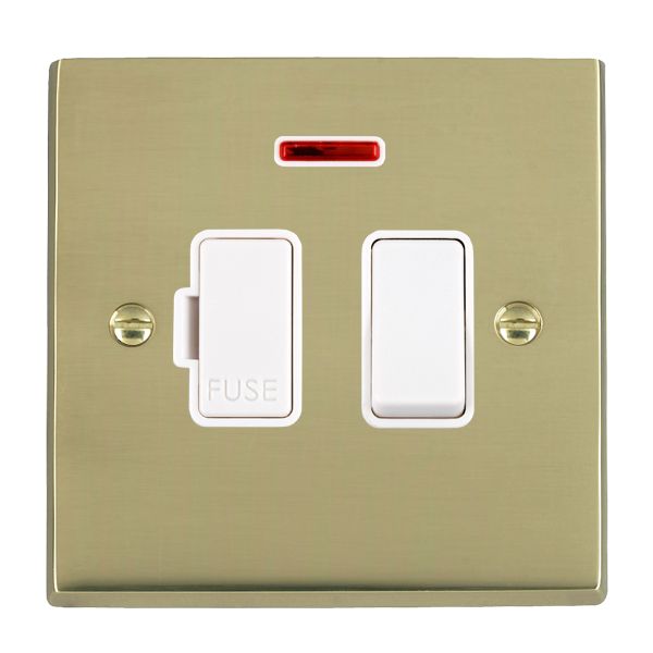 Cher V PB 13A DP Fused Spur+N WH/WH