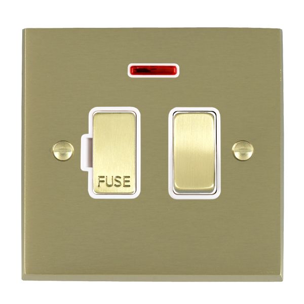 Cher V SB 13A DP Fused Spur+N SB/WH