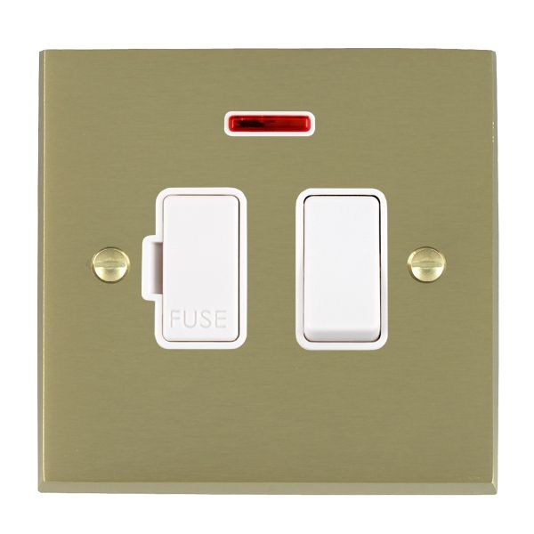 Cher V SB 13A DP Fused Spur+N WH/WH