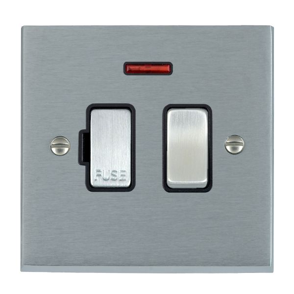 Cher V SC 13A DP Fused Spur+N SC/BL