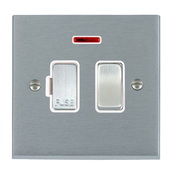Cher V SC 13A DP Fused Spur+N SC/WH