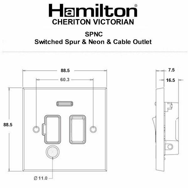 Cher V SB 13A DP Fuse SP+N+CO SB/WH - Image 4